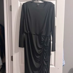 New Express long sleeve black dress